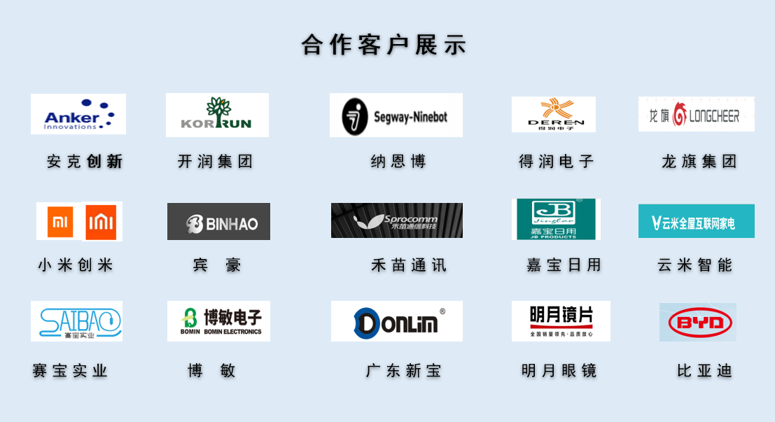 CPE磨砂膠袋，久信達(dá)部分客戶展示(圖1)